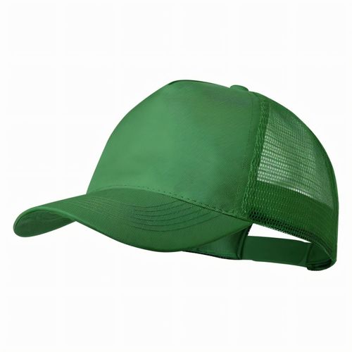 Mütze Clipak (Art.-Nr. CA019656) - 5-Panel-Kappe aus Polyester, mit Netzgew...