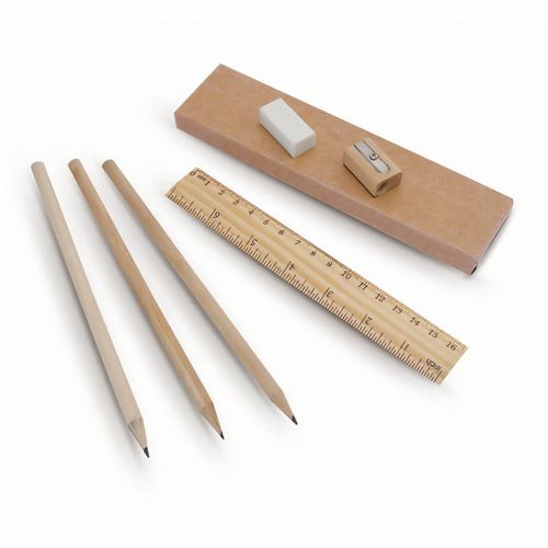 Set Dony (Art.-Nr. CA052763) - 6-teiliges Set aus drei Holz-Bleistiften...