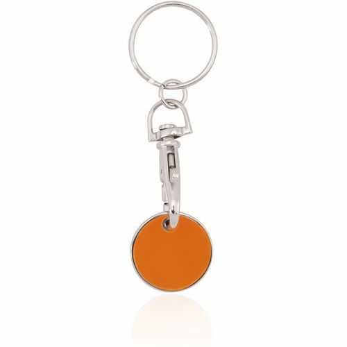 Schlüsselanhänger EK-Chip Euromarket (Art.-Nr. CA100984) - Schlüsselanhänger aus Metall mit fröh...