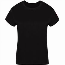 Erwachsene Frauen Farbe T-Shirt Seiyo (Schwarz) (Art.-Nr. CA101762)
