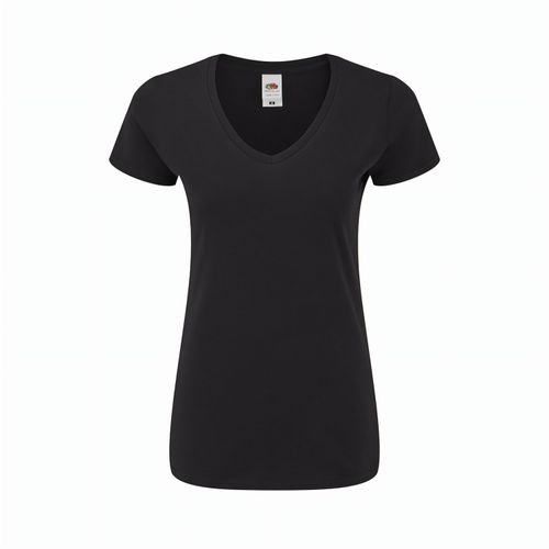 Frauen Farbe T-Shirt Iconic V-Neck (Art.-Nr. CA103890) - Farbiges Damen-T-Shirt Iconic V-Neck...