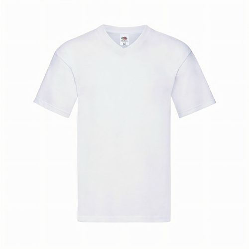 Erwachsene Weiß T-Shirt Iconic V-Neck (Art.-Nr. CA113599) - Weißes T-Shirt für Erwachsene Icon...