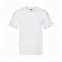 Erwachsene Weiß T-Shirt Iconic V-Neck (Weiss) (Art.-Nr. CA113599)