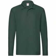 Erwachsene Polo-Shirt Premium Long Sleeve (dunkelgrün) (Art.-Nr. CA117219)