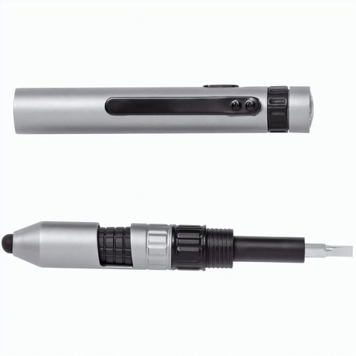 Multifunktion Kugelschreiber Posdan (Art.-Nr. CA122420) - Handlicher Multifunktionsstift mit 7...