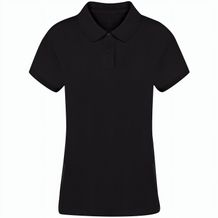 Erwachsene Frauen Farbe Polo-Shirt Koupan (Schwarz) (Art.-Nr. CA171082)