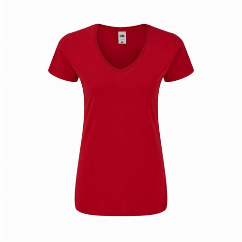 Frauen Farbe T-Shirt Iconic V-Neck (Art.-Nr. CA189735) - Farbiges Damen-T-Shirt Iconic V-Neck...
