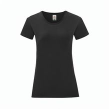 Frauen Farbe T-Shirt Iconic (Schwarz) (Art.-Nr. CA211151)