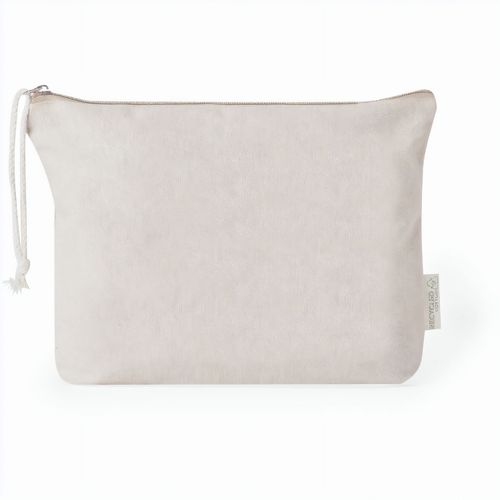 Kosmetik Tasche Theris (Art.-Nr. CA230463) - Kulturtasche aus 100% recycelter Baumwol...
