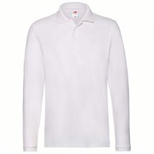 Erwachsene Polo-Shirt Premium Long Sleeve (Weiss) (Art.-Nr. CA236611)