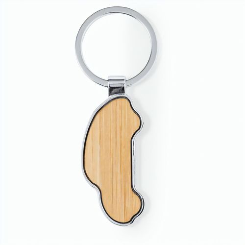Schlüsselanhänger Fangiox (Art.-Nr. CA238285) - Eleganter Schlüsselanhänger aus Bambus...