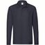 Erwachsene Polo-Shirt Premium Long Sleeve (Marine blau) (Art.-Nr. CA256708)