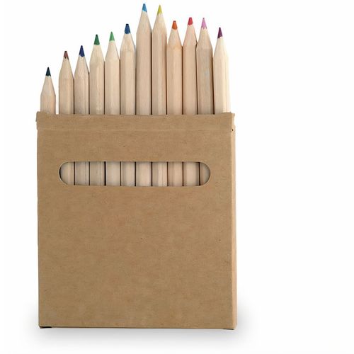 Bleistiftbox Boys (Art.-Nr. CA292860) - Set aus 12 Buntstiften in einer Schachte...