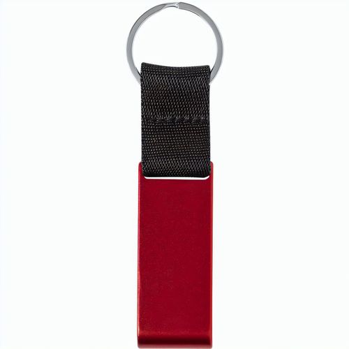 Schlüsselanhänger Halter Fique (Art.-Nr. CA295870) - Schlüsselanhänger aus recyceltem Alumi...