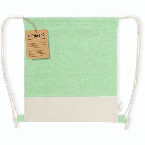 Rucksack Vexira (Art.-Nr. CA300283) - Seilrucksack aus 100% recyceltem Baumwol...