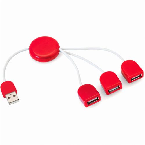 USB Hub Pod (Art.-Nr. CA305496) - USB 2.0-Hub in kräftigen Farben mi...