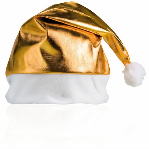 Weihnachtsmütze Shiny (Art.-Nr. CA307623) - Tolle Weihnachtsmannmütze aus weiche...