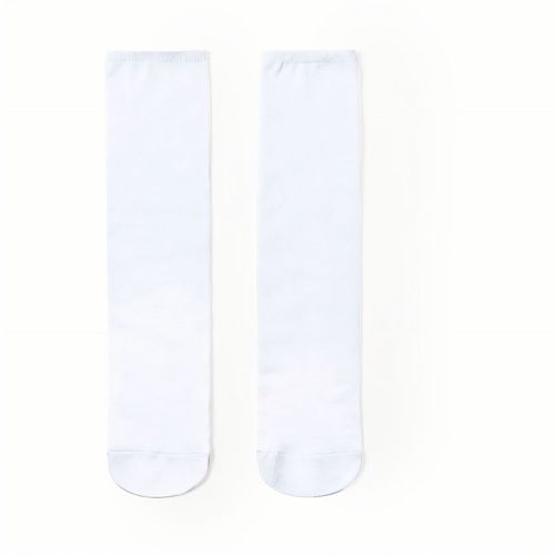 Sublimations Socken Piodox (Art.-Nr. CA344065) - Ein Paar Socken aus weißem Polyester...