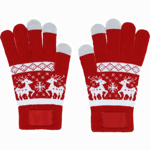 Touchpad Handschuhe Kainex (Art.-Nr. CA355515) - Warme Handschuhe mit Weihnachtsmuster....