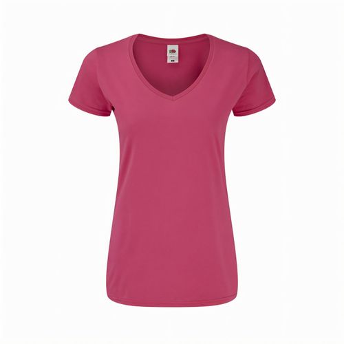 Frauen Farbe T-Shirt Iconic V-Neck (Art.-Nr. CA362767) - Farbiges Damen-T-Shirt Iconic V-Neck...