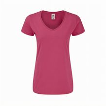 Frauen Farbe T-Shirt Iconic V-Neck (fuchsie) (Art.-Nr. CA362767)