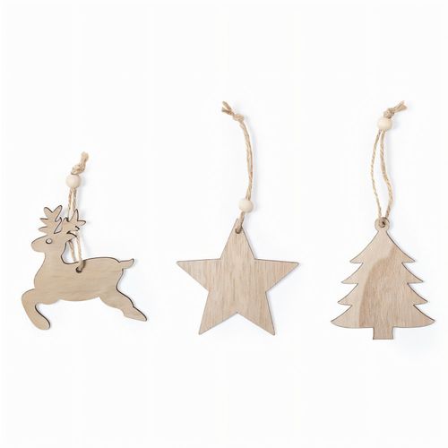 Ornament Set Tilmex (Art.-Nr. CA407486) - Set mit 3 Weihnachtsfiguren zum Aufhäng...