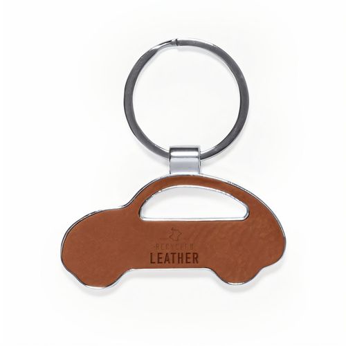 Schlüsselanhänger Fostel (Art.-Nr. CA423539) - Schlüsselanhänger aus recyceltem Leder...