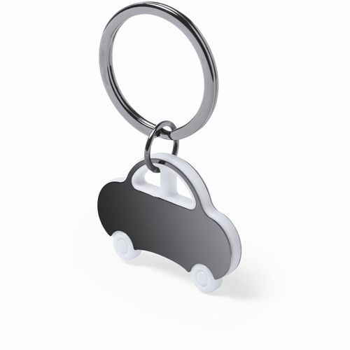 Schlüsselanhänger Rader (Art.-Nr. CA423656) - Schlüsselanhänger in Auto-Form aus Ede...