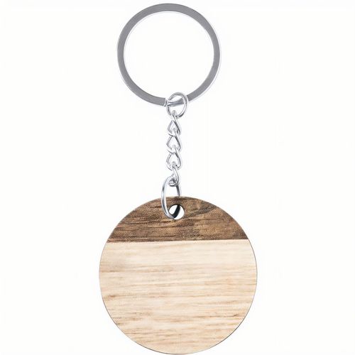 Schlüsselanhänger Ciran (Art.-Nr. CA429636) - Schlüsselanhänger in runder Form, a...