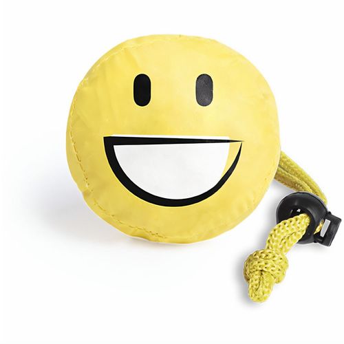 Faltbare Tasche Sukrem (Art.-Nr. CA429764) - Faltbare Tasche mit lustigen Emoji-Desig...