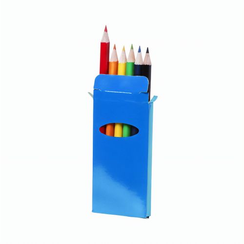 Bleistiftbox Garten (Art.-Nr. CA430414) - Set aus 6 Buntstiften in einer Schachtel...