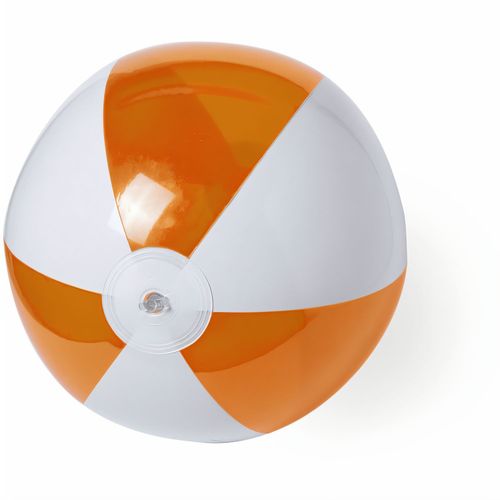 Strandball Zeusty (Art.-Nr. CA437584) - Aufblasbarer PVC-Ball mit zweifarbigem...