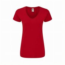 Frauen Farbe T-Shirt Iconic V-Neck (Art.-Nr. CA456775)