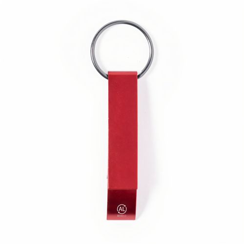 Schlüsselanhänger Flaschenöffner Mixe (Art.-Nr. CA485725) - Schlüsselanhänger aus recyceltem Alumi...