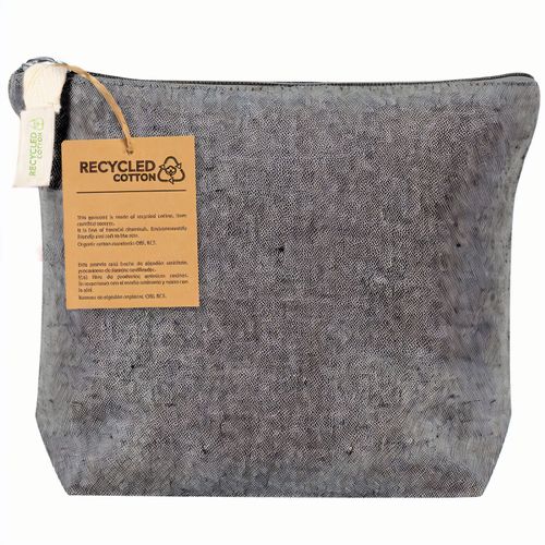 Kosmetik Tasche Belix (Art.-Nr. CA487840) - Tasche aus recycelter Baumwolle. Hauptfa...