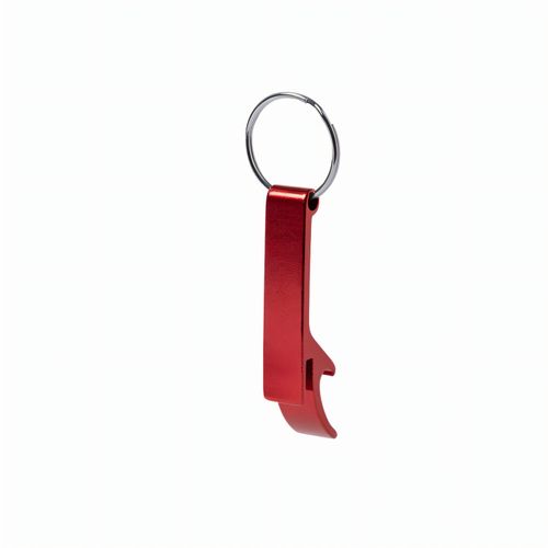 Schlüsselanhänger Flaschenöffner Stiked (Art.-Nr. CA517849) - Schlüsselanhänger mit Aluminiumgehäus...