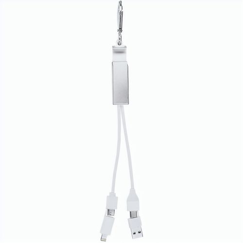 Ladegerät USB Hub Leony (Art.-Nr. CA548626) - USB-Ladegerät mit Hub aus recycelte...