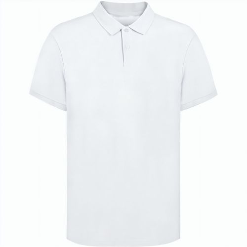 Erwachsene Weiß Polo-Shirt Koupan (Art.-Nr. CA611282) - Piqué-Poloshirt für Erwachsene in Wei...