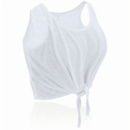 Frauen T-Shirt Slem (Art.-Nr. CA614436) - Kurzes Tanktop für Mädchen aus weichem...
