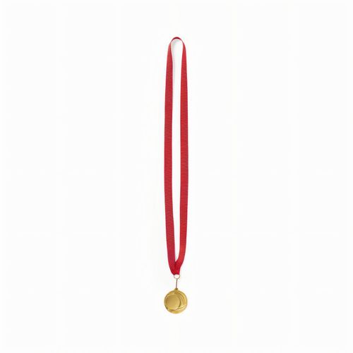 Medaille Konial (Art.-Nr. CA636330) - Goldgeprägte Metallmedaille. Mit rote...