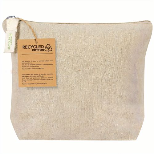 Kosmetik Tasche Belix (Art.-Nr. CA645543) - Tasche aus recycelter Baumwolle. Hauptfa...