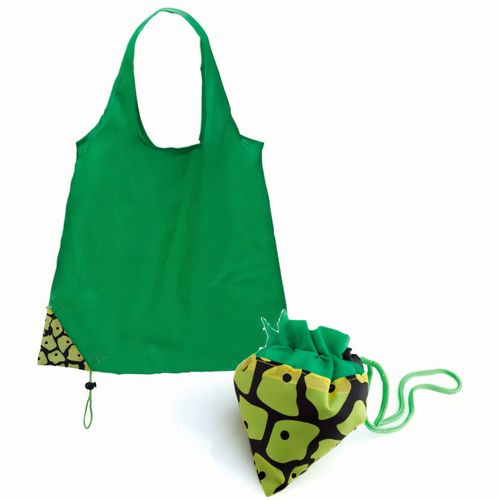 Faltbare Tasche Corni (Art.-Nr. CA684014) - Faltbare Tasche mit lustigem Fruchtdesig...