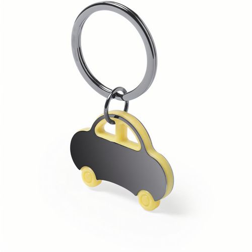 Schlüsselanhänger Rader (Art.-Nr. CA701775) - Schlüsselanhänger in Auto-Form aus Ede...