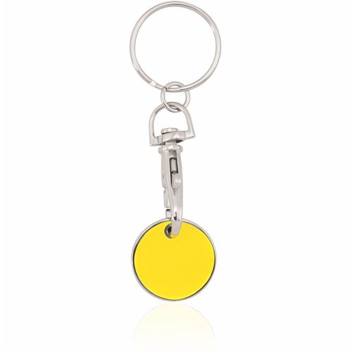 Schlüsselanhänger EK-Chip Euromarket (Art.-Nr. CA711708) - Schlüsselanhänger aus Metall mit fröh...