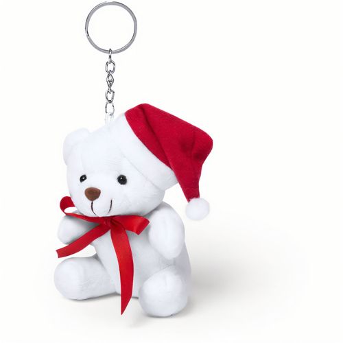 Schlüsselanhänger Teddy Glenda (Art.-Nr. CA765234) - Teddybär-Schlüsselanhänger mit Weihna...