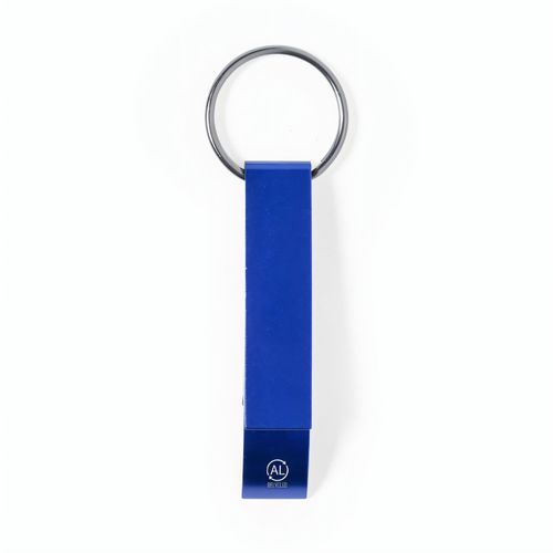 Schlüsselanhänger Flaschenöffner Mixe (Art.-Nr. CA772522) - Schlüsselanhänger aus recyceltem Alumi...