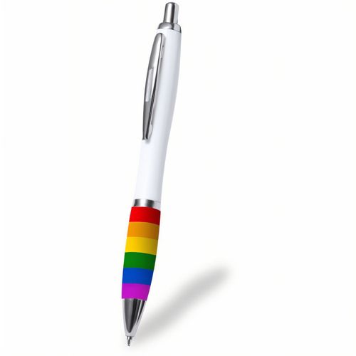 Kugelschreiber Poison (Art.-Nr. CA799108) - Regenbogen-Kugelschreiber mit mehrfarbig...