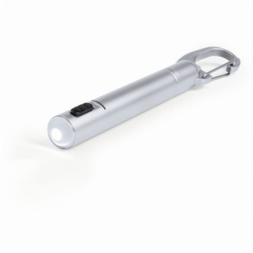 Kugelschreiber Lampe Krujer (Art.-Nr. CA820828) - Kugelschreiber mit integrierter LED-Tasc...