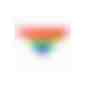 Halstuch Faralax (Art.-Nr. CA831211) - Mehrfarbiges Regenbogen-Bandana aus...