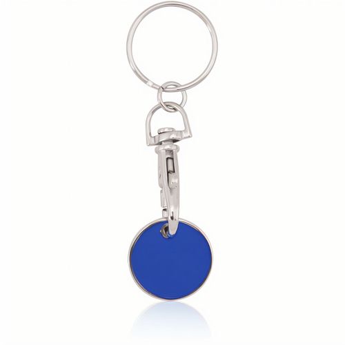 Schlüsselanhänger EK-Chip Euromarket (Art.-Nr. CA862240) - Schlüsselanhänger aus Metall mit fröh...